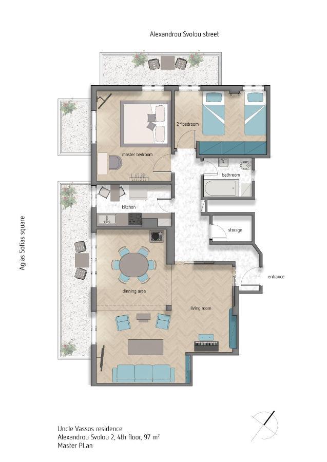 Deluxe Residence Uncle Vassos Солун Екстериор снимка